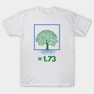 Square Root of Tree Funny Math Jokes T-Shirt